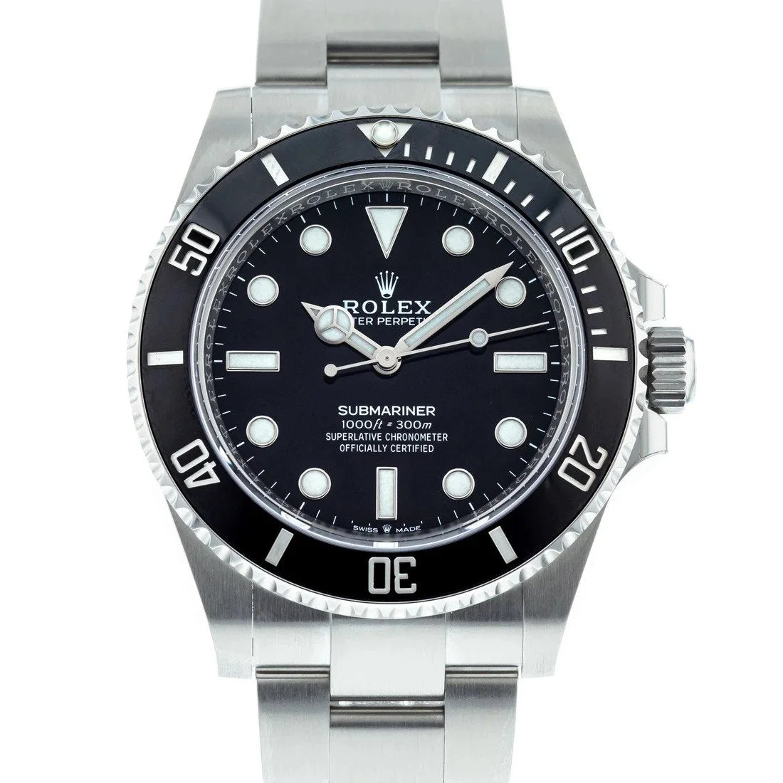 Rolex Submariner Black Dial 124060 No-Date