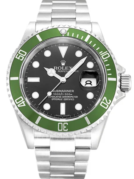 Replica Rolex Submariner Black Dial 16610LV “Kermit”