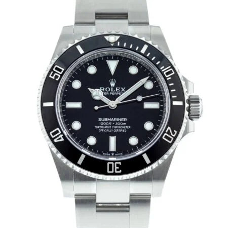 Superclone Rolex Submariner Black Dial 124060 No-Date