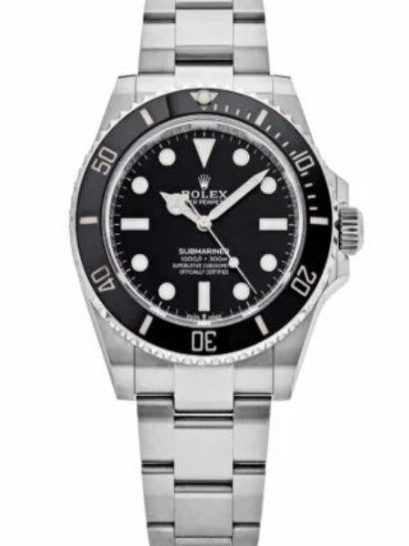 Superclone Rolex Submariner Black Dial 124060 No-Date